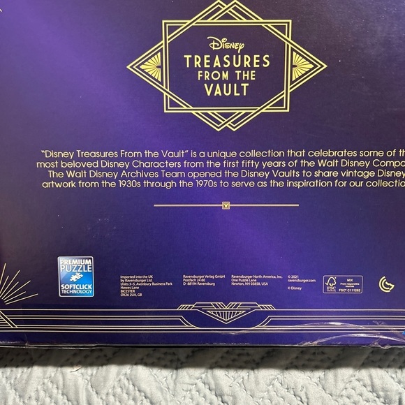 Ravensburger Disney Treasures from The Vault Minnie Mouse & Mickey Mouse 1000 pc - Picture 3 of 3